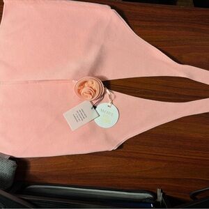 NWT MORE TO COME Pink Halter Top